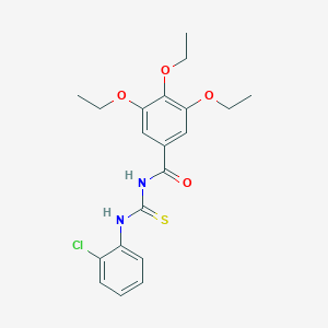 molecular formula C20H23ClN2O4S B399429 N-[(2-chlorophenyl)carbamothioyl]-3,4,5-triethoxybenzamide CAS No. 81292-59-3