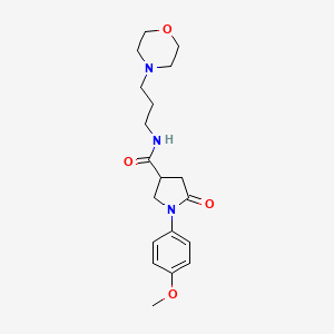 1-(4-methoxyphenyl)-N-[3-(morpholin-4-yl)propyl]-5-oxopyrrolidine-3-carboxamide