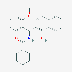 N-[(1-hydroxynaphthalen-2-yl)-(2-methoxyphenyl)methyl]cyclohexanecarboxamide