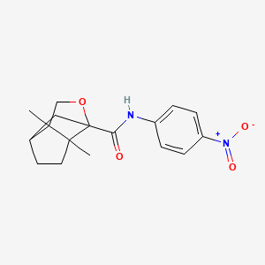 molecular formula C17H20N2O4 B3994364 6,7-dimethyl-N-(4-nitrophenyl)-4-oxatricyclo[4.3.0.0~3,7~]nonane-3-carboxamide 