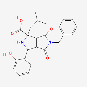 5-benzyl-3-(2-hydroxyphenyl)-1-isobutyl-4,6-dioxooctahydropyrrolo[3,4-c]pyrrole-1-carboxylic acid