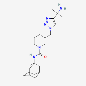 N-1-adamantyl-3-{[4-(1-amino-1-methylethyl)-1H-1,2,3-triazol-1-yl]methyl}-1-piperidinecarboxamide trifluoroacetate