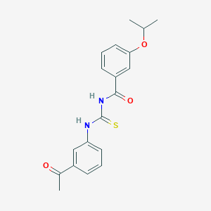 molecular formula C19H20N2O3S B399447 N-[(3-acetylphenyl)carbamothioyl]-3-(propan-2-yloxy)benzamide 
