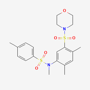 N-[2,4-dimethyl-5-(4-morpholinylsulfonyl)phenyl]-N,4-dimethylbenzenesulfonamide