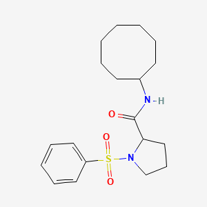 N-cyclooctyl-1-(phenylsulfonyl)prolinamide