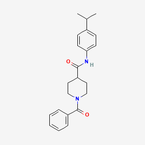 1-benzoyl-N-(4-isopropylphenyl)-4-piperidinecarboxamide