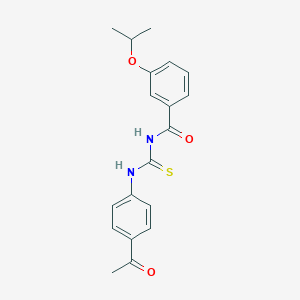 molecular formula C19H20N2O3S B399452 N-[(4-acetylphenyl)carbamothioyl]-3-(propan-2-yloxy)benzamide 