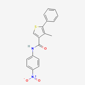 4-methyl-N-(4-nitrophenyl)-5-phenyl-3-thiophenecarboxamide