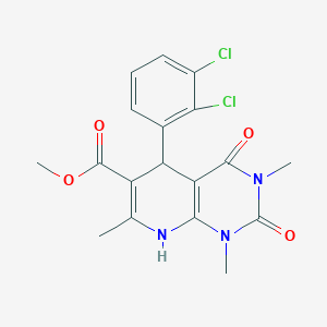 methyl 5-(2,3-dichlorophenyl)-1,3,7-trimethyl-2,4-dioxo-1,2,3,4,5,8-hexahydropyrido[2,3-d]pyrimidine-6-carboxylate