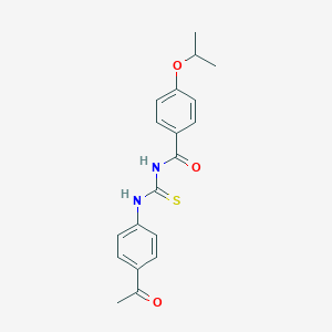 molecular formula C19H20N2O3S B399456 N-[(4-acetylphenyl)carbamothioyl]-4-(propan-2-yloxy)benzamide 