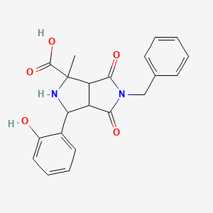 5-BENZYL-3-(2-HYDROXYPHENYL)-1-METHYL-4,6-DIOXO-OCTAHYDROPYRROLO[3,4-C]PYRROLE-1-CARBOXYLIC ACID