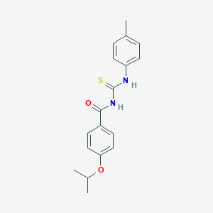 molecular formula C18H20N2O2S B399460 N-[(4-methylphenyl)carbamothioyl]-4-(propan-2-yloxy)benzamide 