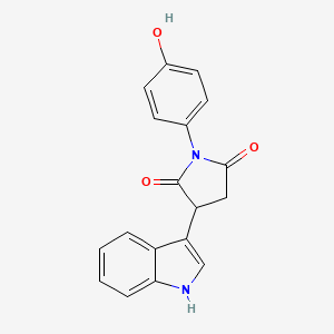 1-(4-hydroxyphenyl)-3-(1H-indol-3-yl)pyrrolidine-2,5-dione