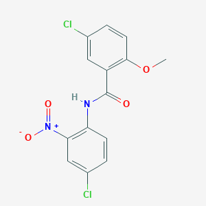 5-chloro-N-(4-chloro-2-nitrophenyl)-2-methoxybenzamide