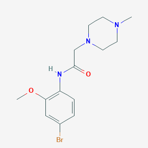 N-(4-bromo-2-methoxyphenyl)-2-(4-methyl-1-piperazinyl)acetamide