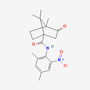 N-(2,4-dimethyl-6-nitrophenyl)-4,7,7-trimethyl-3-oxobicyclo[2.2.1]heptane-1-carboxamide