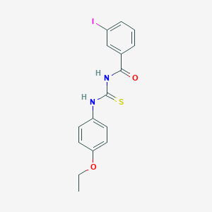 molecular formula C16H15IN2O2S B399470 N-[(4-ethoxyphenyl)carbamothioyl]-3-iodobenzamide 