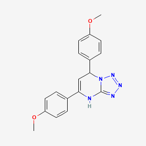 5,7-bis(4-methoxyphenyl)-4H,7H-[1,2,3,4]tetrazolo[1,5-a]pyrimidine