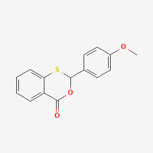 molecular formula C15H12O3S B3994750 2-(4-methoxyphenyl)-4H-3,1-benzoxathiin-4-one 