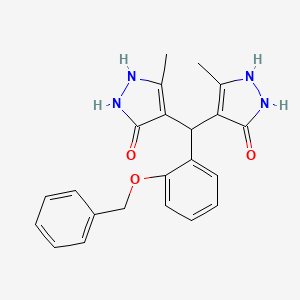 4,4'-{[2-(benzyloxy)phenyl]methylene}bis(3-methyl-1H-pyrazol-5-ol)