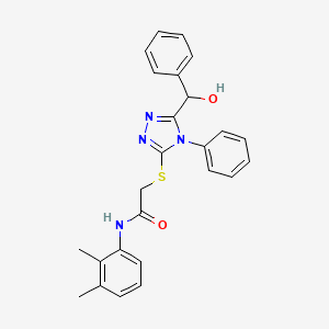 N-(2,3-dimethylphenyl)-2-({5-[hydroxy(phenyl)methyl]-4-phenyl-4H-1,2,4-triazol-3-yl}sulfanyl)acetamide