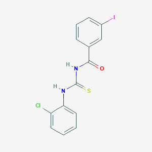 molecular formula C14H10ClIN2OS B399479 N-[(2-chlorophenyl)carbamothioyl]-3-iodobenzamide 