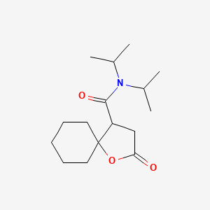 N,N-diisopropyl-2-oxo-1-oxaspiro[4.5]decane-4-carboxamide