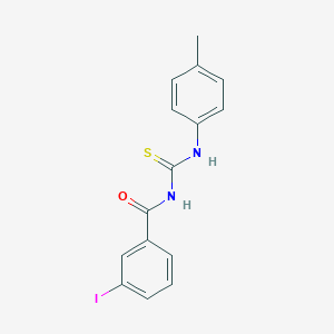 molecular formula C15H13IN2OS B399480 3-iodo-N-[(4-methylphenyl)carbamothioyl]benzamide 