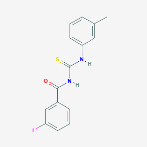 molecular formula C15H13IN2OS B399481 3-iodo-N-[(3-methylphenyl)carbamothioyl]benzamide 