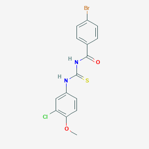 4-bromo-N-[(3-chloro-4-methoxyphenyl)carbamothioyl]benzamide
