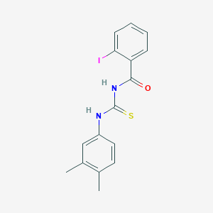 molecular formula C16H15IN2OS B399485 N-[(3,4-dimethylphenyl)carbamothioyl]-2-iodobenzamide 