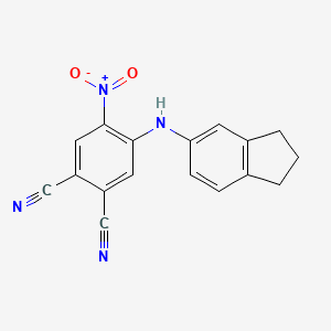 4-(2,3-dihydro-1H-inden-5-ylamino)-5-nitrophthalonitrile