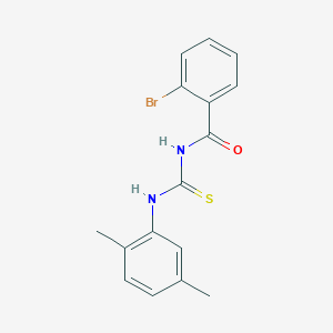 molecular formula C16H15BrN2OS B399489 2-bromo-N-[(2,5-dimethylphenyl)carbamothioyl]benzamide 