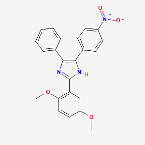 2-(2,5-dimethoxyphenyl)-5-(4-nitrophenyl)-4-phenyl-1H-imidazole