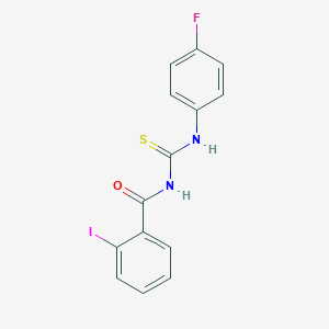 molecular formula C14H10FIN2OS B399490 N-[(4-fluorophenyl)carbamothioyl]-2-iodobenzamide 