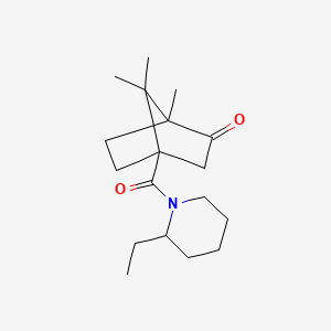 4-[(2-ethyl-1-piperidinyl)carbonyl]-1,7,7-trimethylbicyclo[2.2.1]heptan-2-one