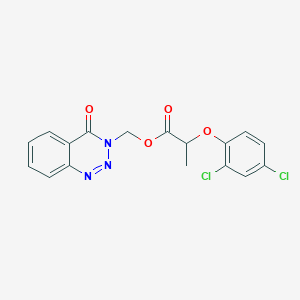 (4-oxo-1,2,3-benzotriazin-3(4H)-yl)methyl 2-(2,4-dichlorophenoxy)propanoate