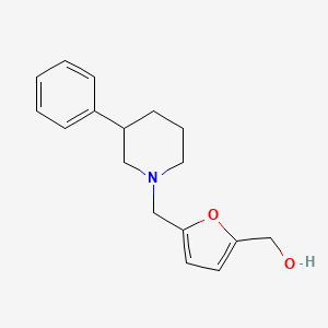 {5-[(3-phenylpiperidin-1-yl)methyl]-2-furyl}methanol