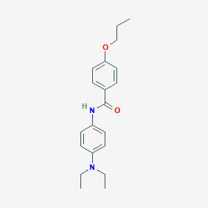 molecular formula C20H26N2O2 B399496 N-[4-(diethylamino)phenyl]-4-propoxybenzamide 