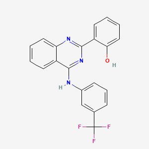 2-(4-{[3-(trifluoromethyl)phenyl]amino}quinazolin-2-yl)phenol