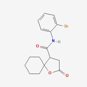 N-(2-bromophenyl)-2-oxo-1-oxaspiro[4.5]decane-4-carboxamide