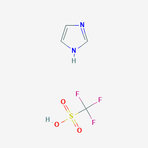 molecular formula C4H5F3N2O3S B039950 Imidazole trifluoromethanesulfonate CAS No. 29727-06-8