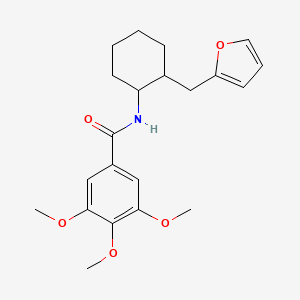 N-[2-(furan-2-ylmethyl)cyclohexyl]-3,4,5-trimethoxybenzamide