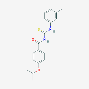molecular formula C18H20N2O2S B399501 N-(4-isopropoxybenzoyl)-N'-(3-methylphenyl)thiourea 