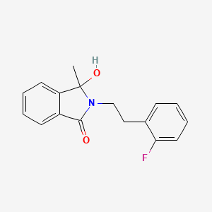 2-[2-(2-fluorophenyl)ethyl]-3-hydroxy-3-methyl-1-isoindolinone