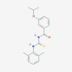 molecular formula C19H22N2O2S B399507 N-[(2,6-dimethylphenyl)carbamothioyl]-3-(propan-2-yloxy)benzamide 