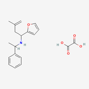 1-(furan-2-yl)-3-methyl-N-(1-phenylethyl)but-3-en-1-amine;oxalic acid