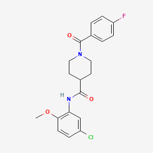 N-(5-chloro-2-methoxyphenyl)-1-(4-fluorobenzoyl)piperidine-4-carboxamide