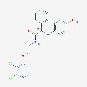 N~1~-[2-(2,3-dichlorophenoxy)ethyl]-3-(4-hydroxyphenyl)-2-phenylpropanamide