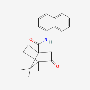 4,7,7-trimethyl-N-1-naphthyl-3-oxobicyclo[2.2.1]heptane-1-carboxamide